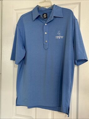 FootJoy Light Blue Timberwolf Golf Club Polo - Men's